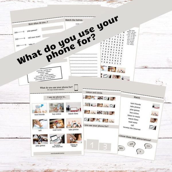 What do you use your phone for? PDF